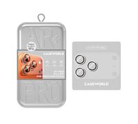 CASEWORLD Protector de Cámara para iPhone 17 Pro Max - Aleación One Piece Plata, Protección Completa y Ajuste Preciso