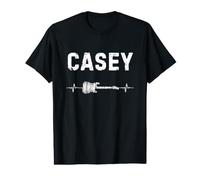 Casey Guitarra Latido del Corazón Música Guitarrista Camiseta gráfica económica