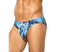 Casey Kevin Bañador Hombre Slip de Natación con Estampado Bañadores Secado Rápido Cortos para Vacaciones, Playa, Piscina, Deportes Acuáticos