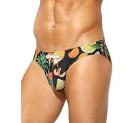 Casey Kevin Bañador Hombre Slip de Natación con Estampado Bañadores Secado Rápido Cortos para Vacaciones, Playa, Piscina, Deportes Acuáticos