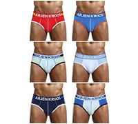 Casey Kevin Calzoncillos Hombre Algodón, Ropa Interior para Hombre Slip, Talle Bajo Slips, Men Brief Paquete de 6
