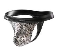 Casey Kevin Tanga Hombre Sexy Estampado de Leopardo Ropa Interior Calzoncillos T-Back Suspensorio Gay