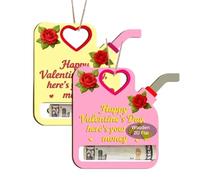 Cash Clip - Currency Fastener Tool, Pair of Wooden Gas Can Items For Celebration Decor, Money Holder with Shaped Design, Novelty Item, Bill Clamp For Gifting Occasions, Birthday Present and New Year