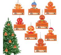 Cash Gift Sobres - Christmas Money Holder Ornaments, Christmas Money Holders for Cash, 8X Wooden Christmass Moneyy Clip Holders, Decoración colgante para árbol de Navidad, Funny Moneyy Holder Ornamen