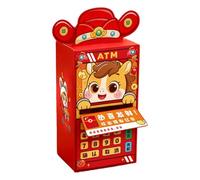 Cash Holder - New Year Cash Holder Money Box, Chinese New Year Red Envelopes ATM | Universal Festive Traditional Auspicious Gifting Container, Professional Decorative Artistic Currency Dispenser For M