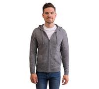 CASH-MERE.CH Hoodie | Sudadera con Capucha et Cremallera para Hombre 100% De Cachemira (Gris, XL)