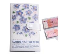 Cash Planner - Organizer Wallet for Wealth | Hundred Day System with Numbered Sleeves & Artistic Bindings for Parents, Students, Seniors and Siblings Decorative Accounting Notebook