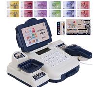 Cash Register For Kids - Scanner Math Learning Shopping Playset, Interactive Till Toy | Educational Role Play Set for Preschoolers, Boys, Girls, Children, Daughter, Classroom, Home Learning