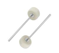 CashBeat 2 piezas de fieltro blanco para pedal de bombo, dan a tu tambor un tono cálido y vintage y excelente articulación