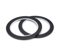 CashBeat 2 rollos de cinta para dedos de violín, 66 m, ideal para principiantes e instrumentos de orquesta (negro)