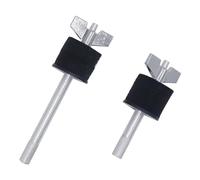 CashBeat Juego de apiladores de platillos de 4 y 5.7 pulgadas con rosca de 8 mm, accesorios para instrumentos de percusión, tuerca de ala incluida, perfecto para bateristas y percusionistas