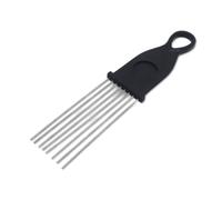 CashBeat Raspador Guiro de 20,3 cm, mango de 2,6 cm de ancho, reemplazo de accesorios de percusión latina, estilo peine con 8 varillas de acero para varios instrumentos