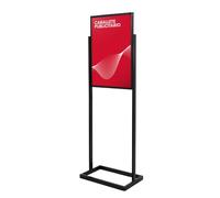 Cashdisplay Soporte de Pie para Carteles Publicitarios, Soporte de Acero para Panel Publicitario Negro (508 x ±706)