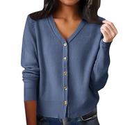 Cashmere Sweaters for Women Cardigan Plus Size Dressy V Neck Button Up Trendy Fall Fashion Lightweight Warm Sweater