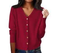 Cashmere Sweaters for Women Cardigan Plus Size Dressy V Neck Button Up Trendy Fall Fashion Lightweight Warm Sweater