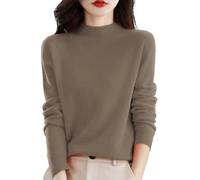 Cashmere Sweaters for Women Cowl Neck Wool Knit Winter Pullover Sweater Fitted Turtleneck Fashion Long Sleeve Tops