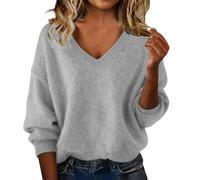 Cashmere Sweaters for Women V Neck Long Sleeve Wool Pullover Tops Soft Cozy Lightweight Knitted Warm Clothes