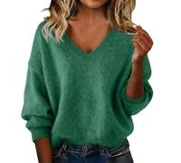 Cashmere Sweaters for Women V Neck Long Sleeve Wool Pullover Tops Soft Cozy Lightweight Knitted Warm Clothes