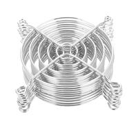CashMuch 10 cubiertas de metal para ventilador de refrigeración de 90 mm con red de filtro de protección IP40, para seguridad de ventilador de PC y prevención de polvo, color plateado