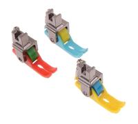 CashMuch 3 prensatelas estrechas de rodillo para máquina de coser plana industrial de una sola aguja, accesorios de costura de cuero, construcción de metal y plástico