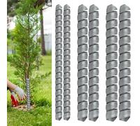 CashMuch 6 protectores de corteza de árbol en espiral, protectores de plástico ajustables de 16 pulgadas de altura para árboles jóvenes, defensa contra conejos y gatos, 3 diámetros
