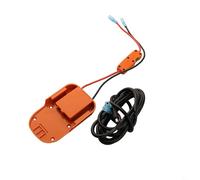 CashMuch Adaptador de batería para baterías Ridgid y AEG de 18 V con fusible e interruptor, color naranja