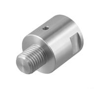 CashMuch Adaptador de mandril de husillo de torno de 1 pulgada x 12 Tpi hembra a 1 pulgada x 8 Tpi macho conector de conversión de acero para herramientas de torneado de madera