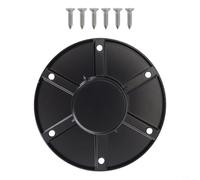 CashMuch Base de mesa para mesa de comedor de caravana, para Ap Products 013-1112, soporte de pedestal redondo, ajuste empotrado que ahorra espacio, pata de mesa de aluminio negro