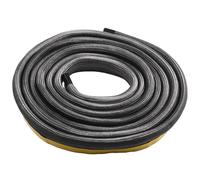 CashMuch Black S - Cuerda para puerta de estufa, 10 mm x 18 mm, hilo de fibra de vidrio de cerámica, resistente al fuego hasta 550 °C, para estufa de leña, horno, Fireace, 2 metros