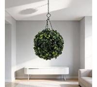 CashMuch Bolas decorativas solares de jardín, lámparas de césped artificiales de ahorro de energía con gancho, iluminación esférica impermeable para patio, boda, evento, ambiente, verde (21 cm