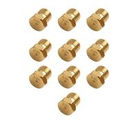 CashMuch Boquilla de quemador de latón M6 x 0.75 para calentadores de agua a gas GLP y cocinas de propano, paquete de 10 compatibles con aplicaciones de inyección de gas de baja presión