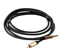 CashMuch Cable de audio coaxial digital RCA de 3,5 mm a SPDIF para HDTV y Xiaomi TV Box, interconexión estéreo chapada en oro para cine en casa (2 m)