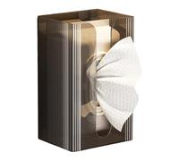 CashMuch Caja de pañuelos de pared para baño y cocina, no requiere taladrar, soporte para abdominales que ahorra espacio con opciones transparentes y Ey, diseño de apertura superior de recambio Sy