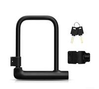 CashMuch Candado en U para bicicleta con capa protectora de PVC, 160 x 190 mm, compatible con bicicletas eléctricas, scooters y motocicletas ligeras