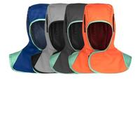 CashMuch Capucha protectora de soldadura con malla transpirable, tela ignífuga, ajuste ajustable para gorra de soldador y chal de soldadura