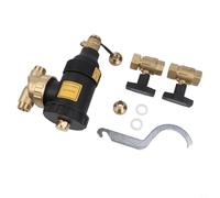 CashMuch Filtro de suciedad del sistema Hting con anillo magnético, separador de lodos para protección de caldera, filtración de 1 etapa para agua no corrosiva, varios tamaños disponibles (válvula