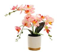 CashMuch Flores artificiales de orquídea mariposa para bonsái, orquídea Phalaenopsis, plantas falsas, arreglos de decoración del hogar y boda