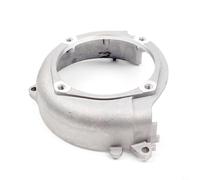 CashMuch GX35 - Cubierta lateral para cortacésped de cuatro tiempos 140, carcasa protectora de metal para desbrozadora, protector de desechos del motor, compatible con 19611-Z0Z-000, acabado plateado