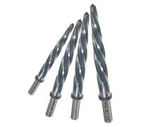 CashMuch Juego de 4 escariadores cónicos HSS para construcción y bricolaje, tamaños de 3/8 pulgadas, 1/2 pulgada, 5/8 pulgadas, 3/4 pulgadas para alinear y ampliar agujeros en acero, metal, madera