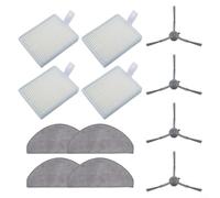 CashMuch Juego de filtros de cepillo lateral para aspiradora Eve Rooks para Lydsto R1 Edge, R1D Edge y MiWhole M9 Lite