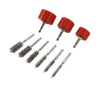 CashMuch Juego de limpiador de tuberías de cobre de 3/4 pulgadas para taladro eléctrico con mango hexagonal de 1/4 pulgadas, kit de cepillo de limpieza de tubos de 3/9 piezas para tubos de 12 mm, 19