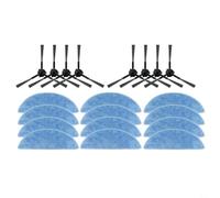CashMuch Kit de cepillos laterales y paños de fregona de repuesto para Ecovacs y para aspiradoras robot Yeedi Y1 Pro Plus, accesorios de limpieza de alta eficiencia para esquinas y bordes, instalación