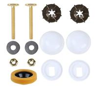 CashMuch Kit de cera de inodoro para anillo con pernos de latón para 3 pulgadas y 4 pulgadas We Lines, instalación Lk- SL y Sy DIY