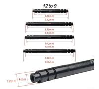 CashMuch Kit de conversión de eje pasante a liberación rápida de 15/12 mm a 9 mm, adaptador de cubo de bicicleta de aleación de aluminio