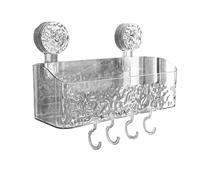 CashMuch Light Luxury - Cesta de almacenamiento con ventosa para ducha, organizador de baño montado en la pared para champú, acondicionador, dispensador de jabón, gran capacidad, no requiere taladrar