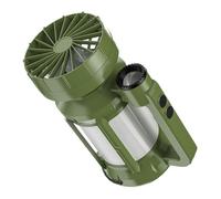 CashMuch Linterna solar 3 en 1 recargable con diseño plegable, 4 modos de iluminación, alimentado por USB, impermeable, luz portátil para senderismo, viajes, color verde