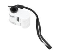 CashMuch Lupa portátil de mano de 60x con luz LED y detección de falsificaciones UV, mini microscopio de bolsillo para gemas, joyas, insectos y circuitos