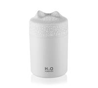 CashMuch Mini humidificador USB C para coche, oficina y escritorio, 300 ml de gran capacidad con apagado automático, 4 horas continuas y 8 horas de pulverización intermitente, blanco o Ay