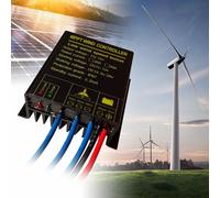 CashMuch MPPT - Controlador de carga de turbina eólica para sistemas de 12 V/24 V, potencia de 400 W-800 W, IP67 impermeable, con protección contra sobretensión de batería y descarga PWM