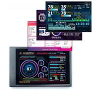 CashMuch Pantalla LCD IPS de 3.5 pulgadas con rotación horizontal y vertical, para AIDA64 para Windows, Linux, Raspberry Pi y Synology